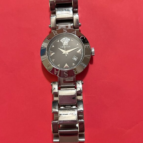 Versace Black Dial Watch Reve Stainless Steel Model/Design - Picture 6 of 12